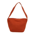 Sac seau orange minimaliste à grande capacité avec bandoulière en tissu de style décontracté - Orange