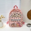 Rosa Schüler-Rucksack mit niedlichem Wasserschwein-Muster und großem Stauraum für Kinder - Rosa All-Over Wasserschwein Stil (Stil 5)