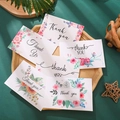 Set di 6 biglietti di ringraziamento floreali con motivi botanici e buste coordinate - Stile Arte Floreale Acquerello (391) / Con busta