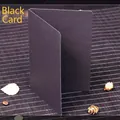Minimalistische schwarze Klappkarte aus Kraftpapier für DIY Basteln und Retro-Grüße - 330# Schwarze Karte (10.9x16cm) / Schwarz