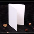 Minimalistische weiße Klappkarte mit matter Textur für DIY-Grußkarten und Einladungen - 330# Weiße Karte (10.9x16cm) / Weiß