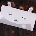 Cartoon rabbit design envelope in white and grey for children's greeting cards - Cartoon Rabbit Style (002#Rabbit)