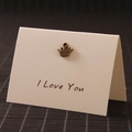 Vintage bronze princess crown metal charm for holiday card DIY jewelry accessory - Crown