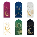 6er-Set Eid Mubarak Geldumschläge mit goldenen Mond- und Sternmustern in verschiedenen Farben - S1020 Stil (H1020) / 6er Set