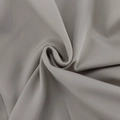 Detailed macro view of grey woven fabric texture with smooth drape and high-quality finish - Grey (95% Polyester 5% Spandex)