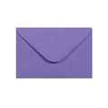 Detailed view of a solid purple kraft paper envelope with classic western flap design - 11x16cm / Dark Purple