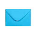Close-up of sky blue paper envelope with V-shaped flap and smooth matte texture - Envelope / Lake Blue (11*16cm)