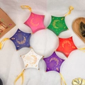 Star-shaped Eid gift boxes in colorful colors with gold moon and lantern patterns - Multicolor Combination Set