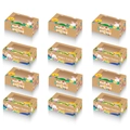 Batch set of 12 kraft paper Easter gift boxes with clear window and festive chicken prints - Easter Chick & Egg Style (s788) / Set of 12