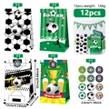 Set de bolsas de regalo de fútbol con pegatinas y diseños de campos y balones - Estilo Jugador de Campo de Fútbol (S743)