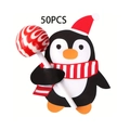 Lot de 50 porte-sucettes pingouin pour décorations de bonbons de fête de Noël - Style Pingouin (50PCS)