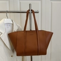 Sac fourre-tout marron vintage de grande capacité avec gaufrage Fashion sur support - Marron