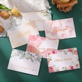 Set of 6 gold foil greeting cards featuring marble, floral and abstract designs - Multipurpose Artistic Style (558#)
