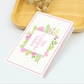 Detailed close-up of 3D Mother's Day card with rose clusters and pink cursive text - Fresh Pink Rose Cluster Card (s560-6)