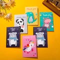 Cute animal greeting cards set with panda and dinosaur illustrations for kids - Cartoon Animal Style (553#)
