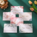 Set mit 6 verschiedenen Grußkarten mit Blumen- und Marmordesigns inklusive Umschlägen - Blumen Marmor Kollektion (Mit Umschlägen)
