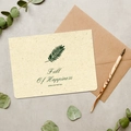Vintage Greeting Card with Full Of Happiness text and botanical patterns on textured paper - Full Of Happiness