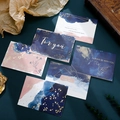 Detail of elegant gold foil greeting cards with navy and pink marbled art textures - Watercolor Gold Bronzing Style (s527)