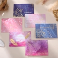 Elegante Dankeskarten mit Goldfolie, Marmor- und Blumenmustern inklusive Umschlägen - Sortierte Muster Kollektion (s419)