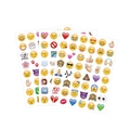 Three sheets of creative iOS style Emoji stickers with diverse fun cartoon facial expressions - Emoticon Stickers Three Sheets Set