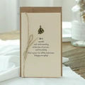 Vintage greeting card with sailboat metal pendant and kraft envelope set - Sailboat