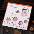Hollow out floral greeting card with orange envelope and For You message for any occasion - For You Watering Can Style (313#08)