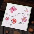 Hollow butterfly and floral greeting card with Especially for you text and envelope - 313#06 Specially Butterfly