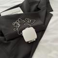Glossy silver square mini crossbody bag with acrylic metal chain for women - Acrylic Square Box Silver