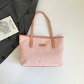 Borsa tote rosa con motivo a stelle e doppi manici per uso casual o da ufficio - Style Without Charm / Rosa