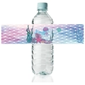 Decorative mermaid theme water bottle label stickers featuring purple fish scale patterns - Jellyfish And Seaweed Style