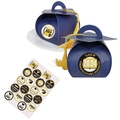 Doctoral cap gift boxes for graduation party with gold tassels and 2024 stickers - Blue (With Stickers)