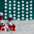Weiße Schneeflocken Girlande zum Aufhängen für Weihnachtsbaum und festliche Dekoration - Kollektion Stil B