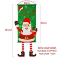 Striscione natalizio con motivo Babbo Natale e lunghezza di 115cm per decoro murale - Babbo Natale