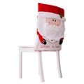 Kerst stoelhoes met kerstman-applicatie en Letters to Santa geborduurde decoratie - Envelop Stoelhoes - Kerstman