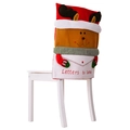 Kerststoelhoes met rendiermotief en Letters to Santa envelopontwerp voor eetkamer - Envelop Stoelhoes - Rendier