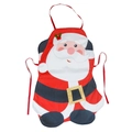 Delantal navideño para adultos con diseño de Papá Noel y cinturón brillante - Papá Noel