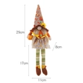 Fall harvest gnome plush doll with maple leaf hat and sunflower accents for Thanksgiving - Braid Style