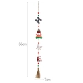 Christmas wooden HOME pendant with gnome car and festive tassels hanging decoration - Sweet Home Style