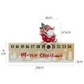 Calendario dell'avvento natalizio in legno con slitta di Babbo Natale mobile - Stile Babbo Natale Slitta