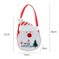 Christmas gift bag featuring Santa Claus motif with Merry Christmas text and red snowflakes - Santa Claus