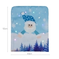 Coprisedia Babbo Natale a LED azzurro con dimensioni 52x43cm per decoro natalizio - Babbo Natale