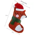 Felt Christmas stocking in red fox design with dimensions 24cm height and 7.5cm opening - Fox / Small