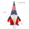 Patriotic Independence Day gnome plush with star striped hat and red blue body 23cm - Red Style (A Style)