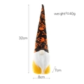Halloween gnome plush with orange skull hat and white beard, size 32x8x7cm, 40g weight - Orange Skull (White Beard)
