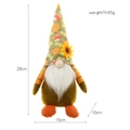 Fall gnome plush with green pumpkin hat and sunflower for Thanksgiving decoration - Style A Pumpkin Hat