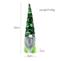 Halloween gnome plush with green skull hat and long grey beard, size dimensions 32x8x7cm - Green Skull (Gray Beard)