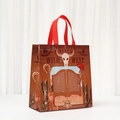 Borsa regalo robusta impermeabile in tessuto non tessuto con stampa cartoon Wild West - Saloon e Stivali da Cowboy (5055-4)