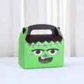 Détail de la boîte à bonbons Halloween Frankenstein avec visage de dessin animé vert - Style Frankenstein (A037-2)