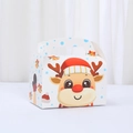 Scatola regalo di Natale con renna per dolci e dessert festivi con manico pratico - Motivo Renna (A038-2) / 16*9*9