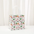 Sacchetto regalo di Natale in tessuto non tessuto con stampe e manici su bianco - Mix Bianco Halloween Natale (9049-4) / 20*20*9cm